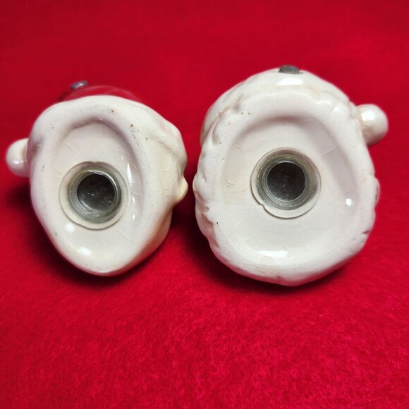 Santa Head Salt and Pepper Shakers Christmas Mrs Santa and Santa - Picture 13 of 13